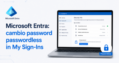 Microsoft Entra: cambio password passwordless in My Sign-Ins - MC1437671