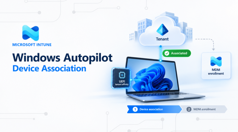 Windows Autopilot Device Association: associazione del dispositivo Windows al tenant Microsoft Entra tramite tenant affinity marker nel firmware UEFI, prima dell'enrollment MDM
