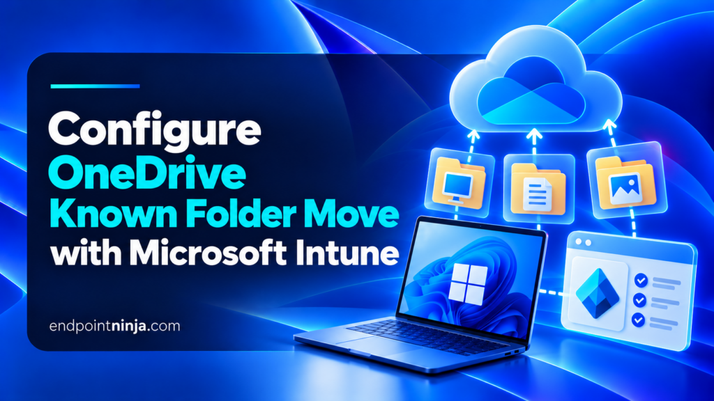 OneDrive Known Folder Move con Microsoft Intune: sincronizzazione delle cartelle Desktop, Documenti e Immagini di Windows 11 verso OneDrive aziendale.