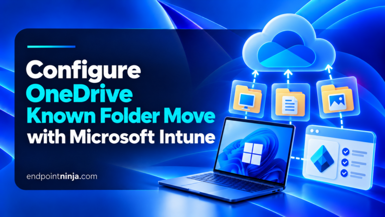 OneDrive Known Folder Move con Microsoft Intune: sincronizzazione delle cartelle Desktop, Documenti e Immagini di Windows 11 verso OneDrive aziendale.